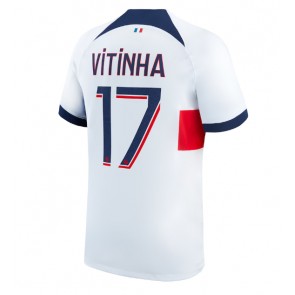 Paris Saint-Germain Vitinha Ferreira #17 Gostujuci Dres 2023-24 Kratak Rukavima